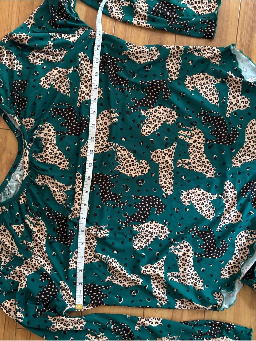 Comfort Code by Cuddl Duds Leopard Print 2-Piece Pajama Lounge Set S Coastal - Picture 12 of 15